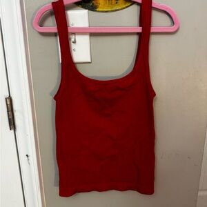 Red Sleeveless Women's Top